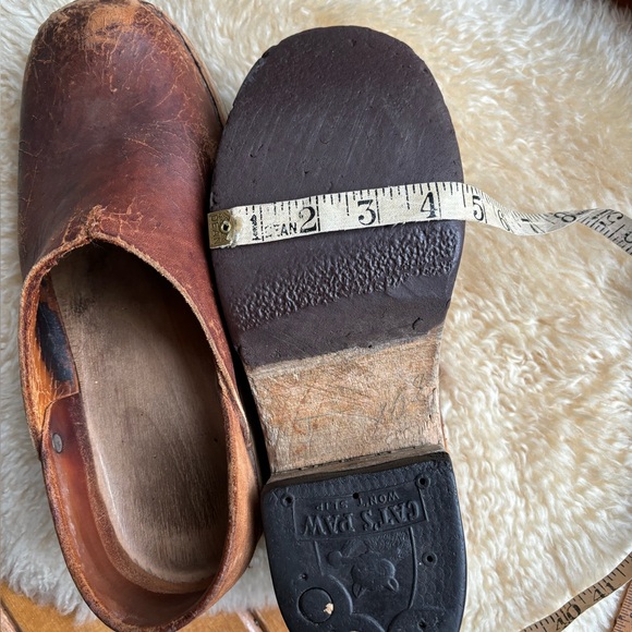 Antique Handmade Leather Clogs - Picture 15 of 15